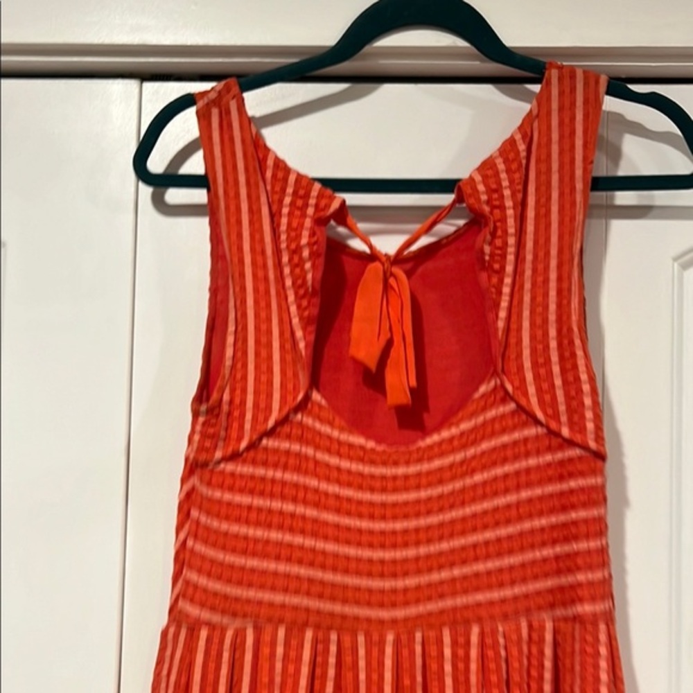 Anthropologie women’s medium retro ribbon midi dress by postmark XS - Picture 6 of 10